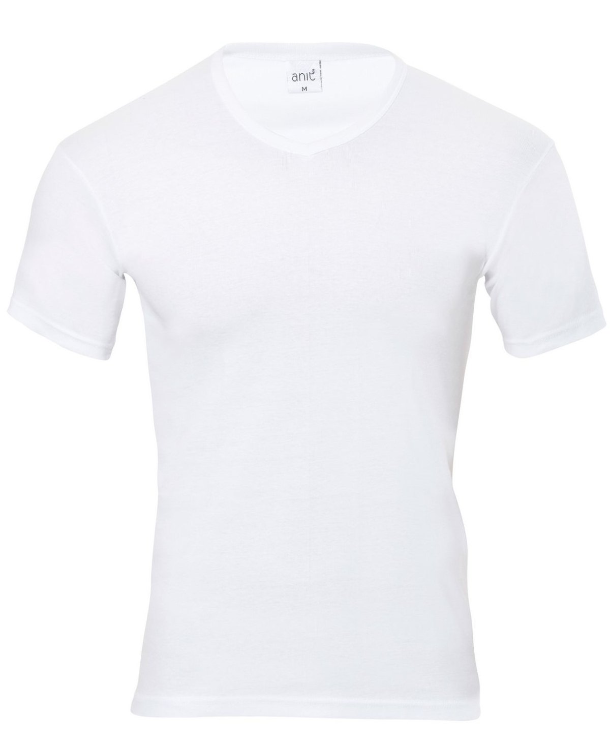 Pamuklu Ribana V Yaka Erkek Atlet Anıt 1109 - Beyaz