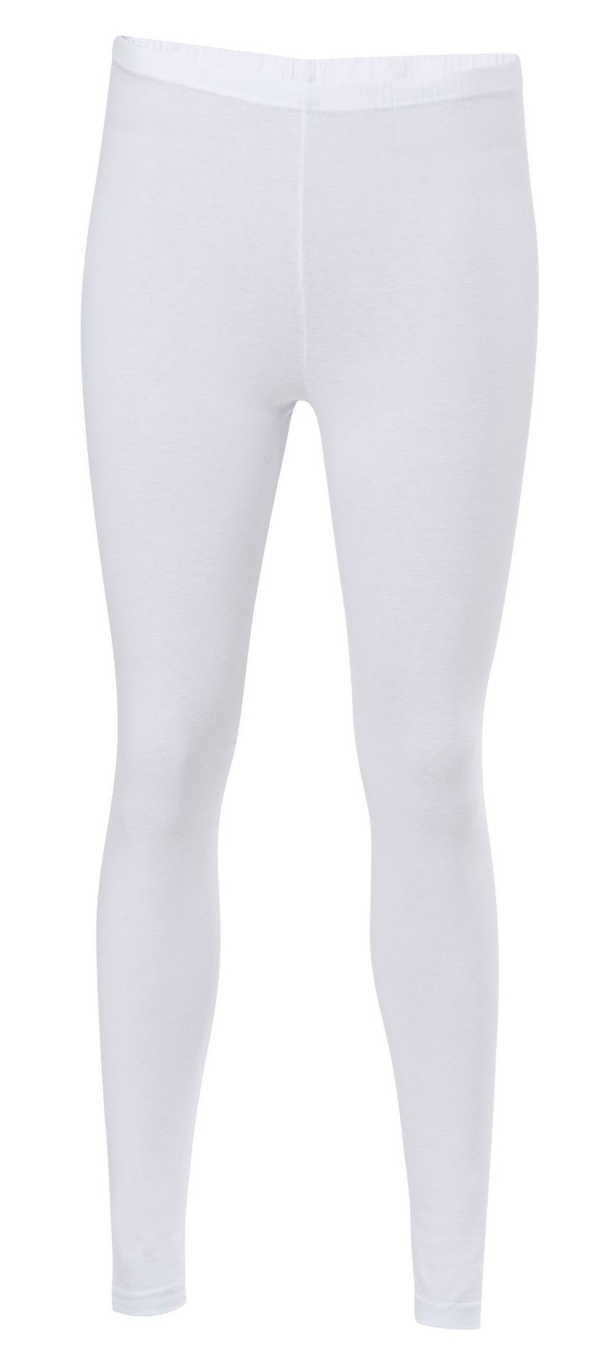 Yüksek Bel Esnek Pamuklu Tayt Anıt 3009 - Beyaz