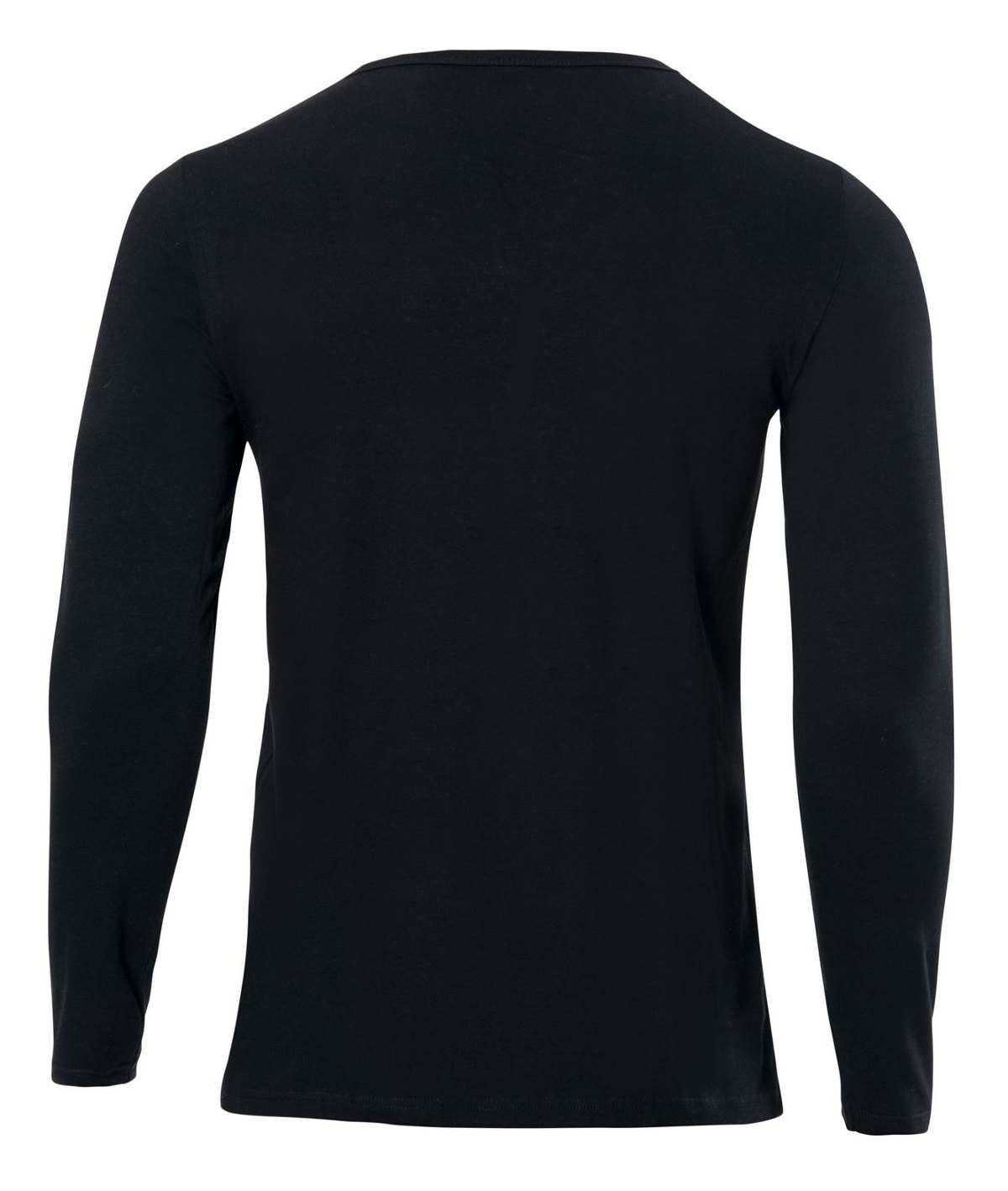 V Yaka Uzun Kol Erkek Atlet Pamuklu Esnek Anıt 1166 - Siyah