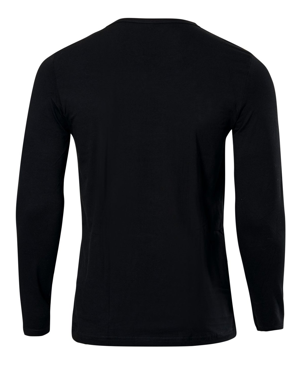 Pamuklu Uzun Kollu Fit Kalıp T-Shirt Anıt 1165 - Siyah