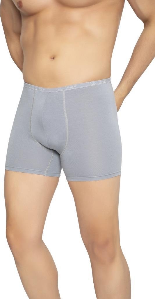 Bambu Kumaş, Esnek Bel Lastiği Erkek Boxer Lüx DRM 3911 - Gri