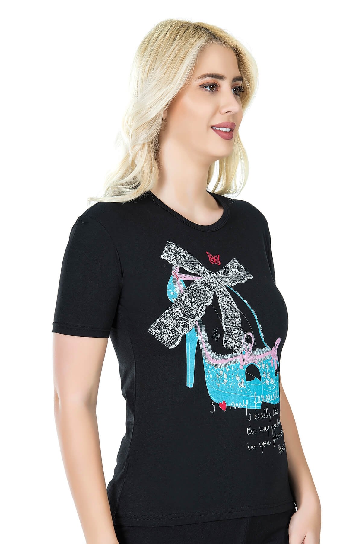 Esnek Tek Parça Body Derya Kurşun 275 - Siyah