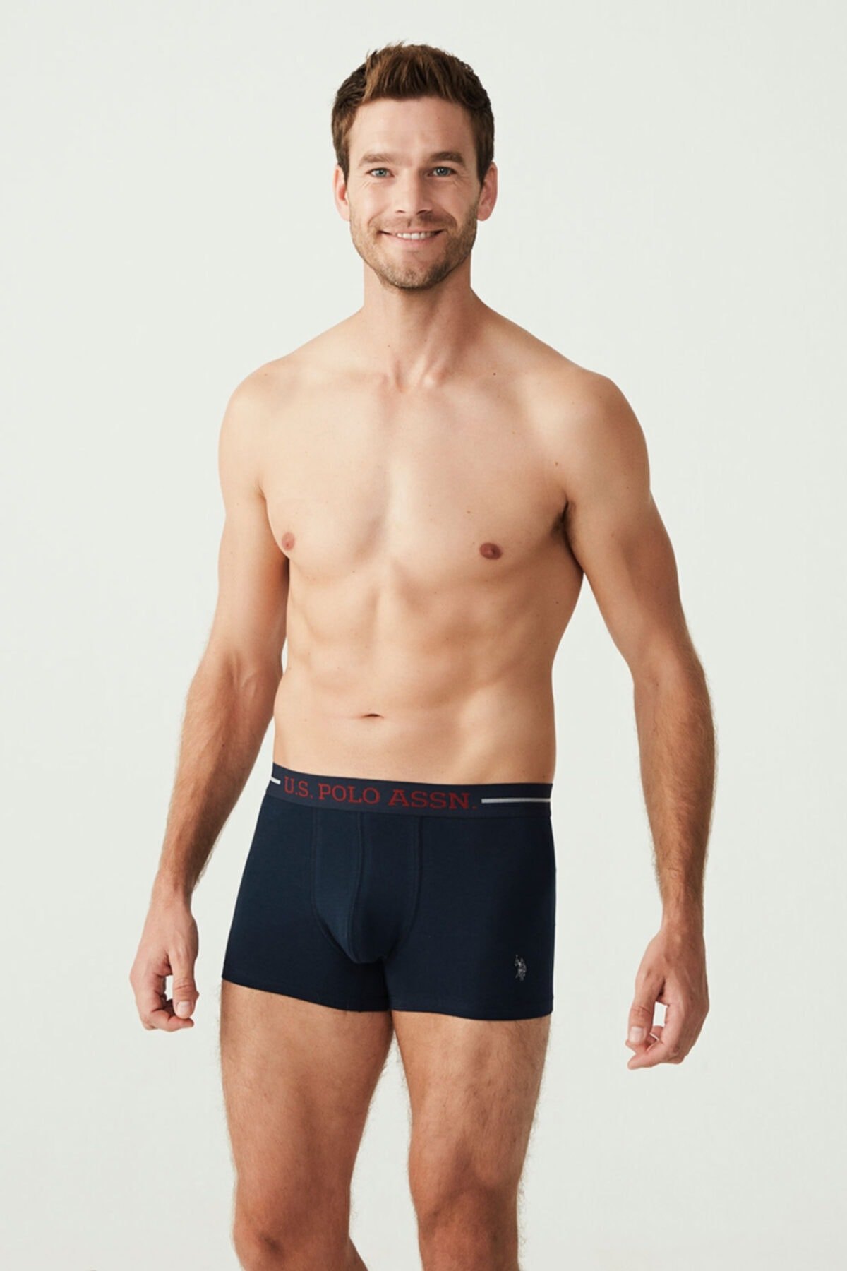 Baskılı Esnek Bel Lastikli 3'lü Boxer U.S. Polo Assn. 80328 - Görsel