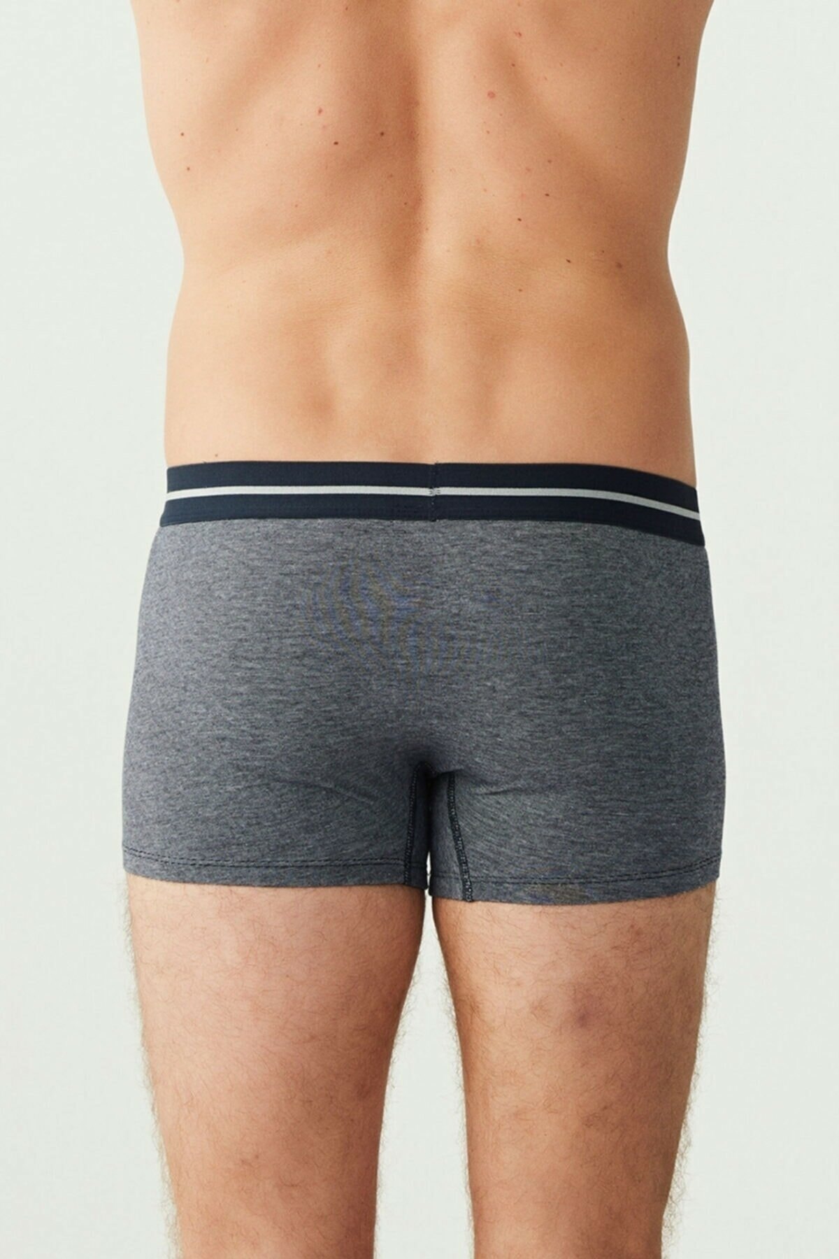 Bel Lastiği Baskılı 3lü Boxer Pamuklu Esnek U.S. Polo Assn. 80306 - Görsel