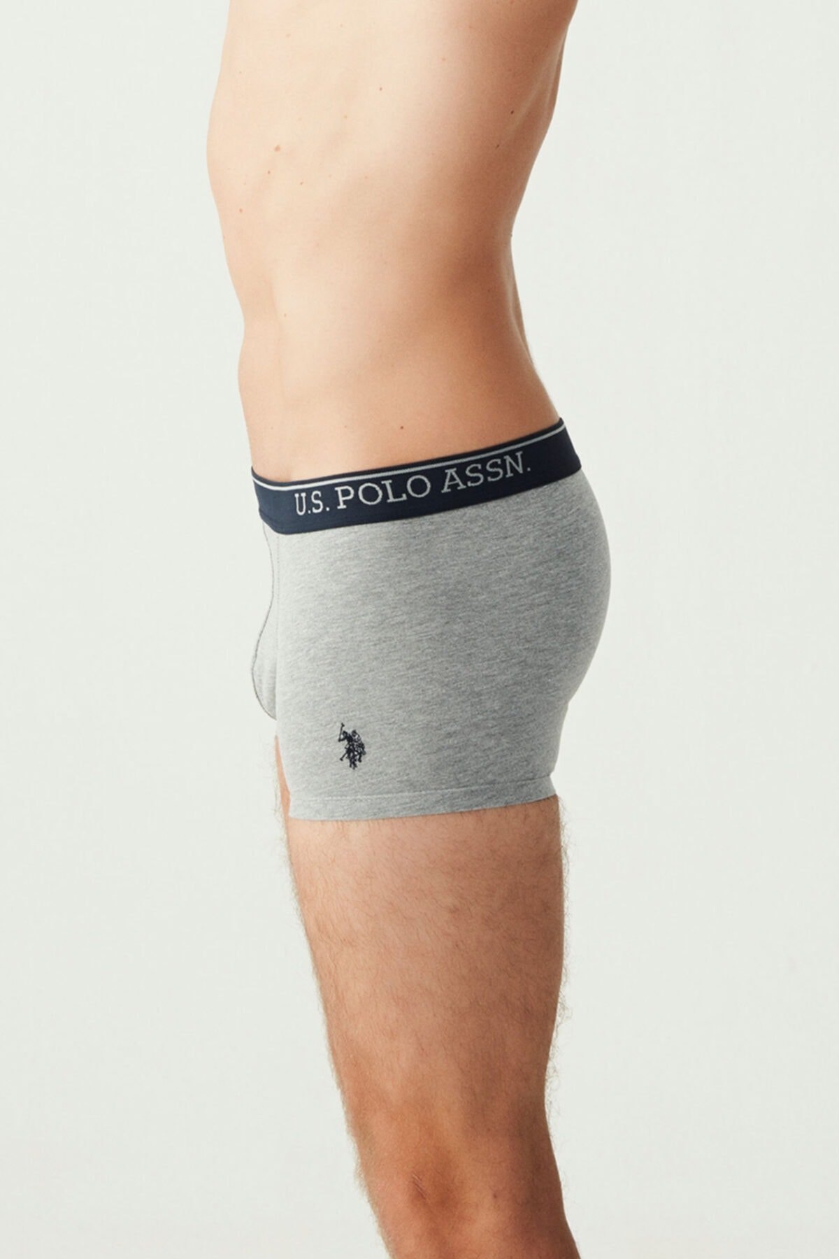 Bel Lastiği Baskılı Pamuklu Kısa Paça Boxer U.S. Polo Assn. 80263 - Görsel