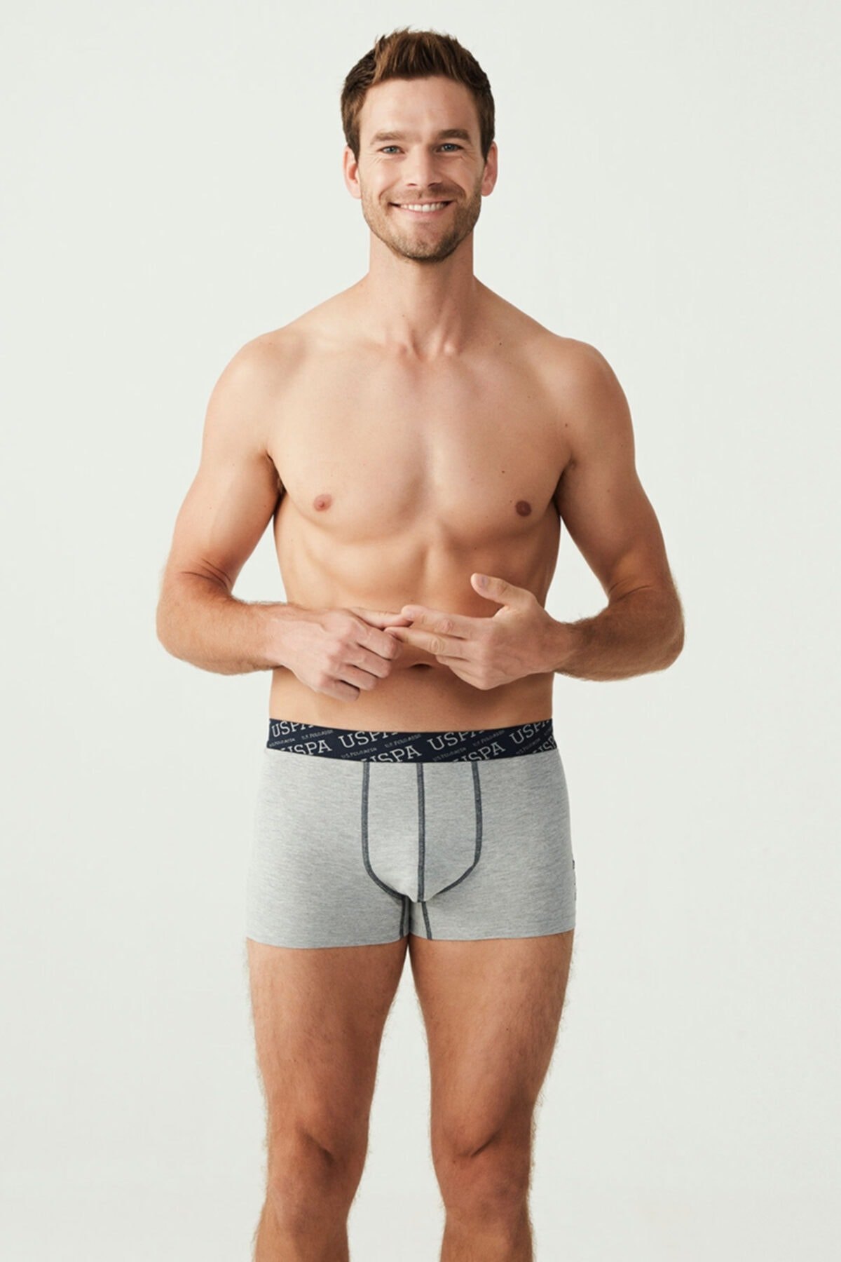 Bel Lastiği Baskılı Biye Detaylı Boxer U.S. Polo Assn. 80336 - Görsel