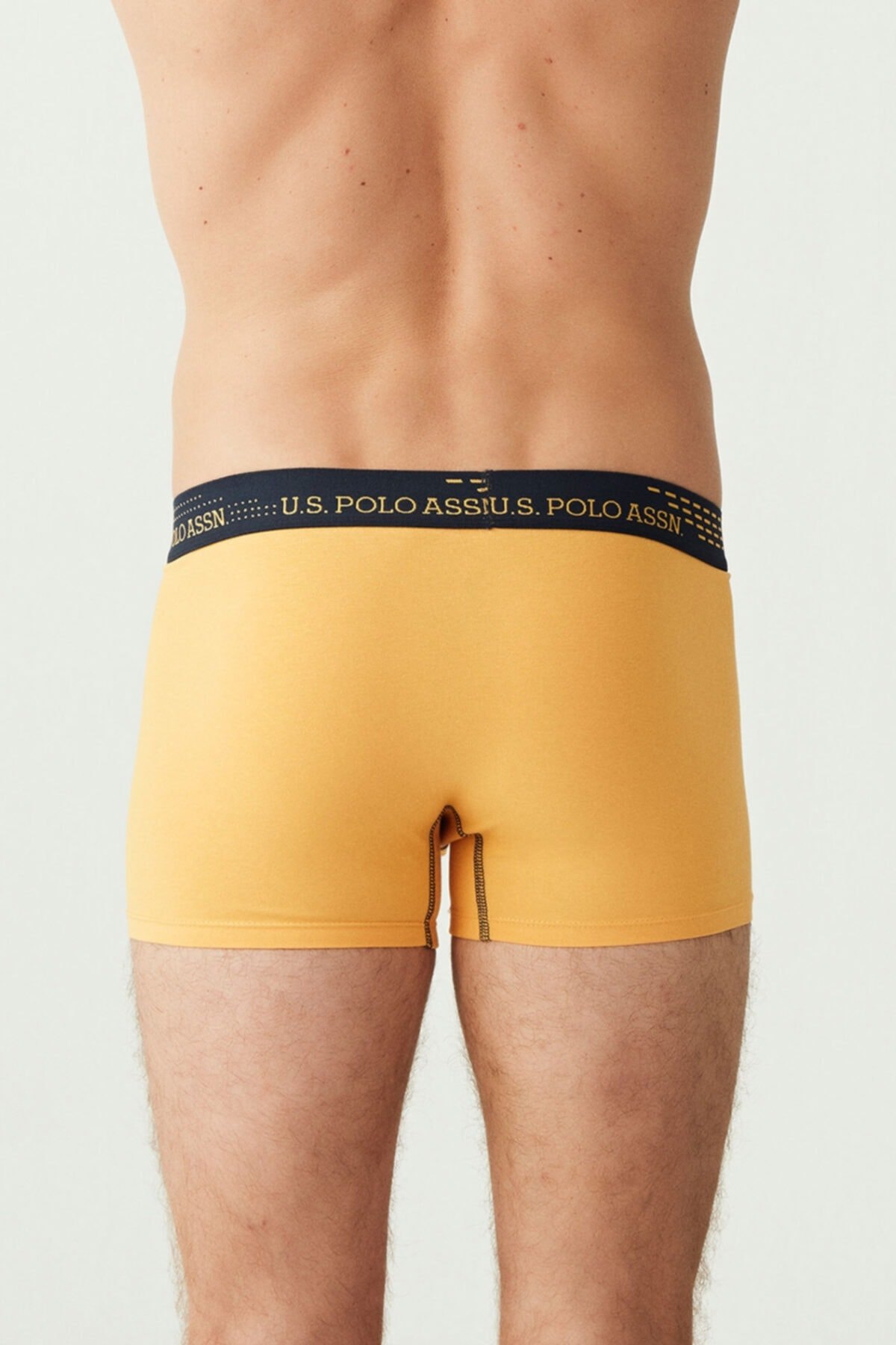 Biyeli Düşük Bel Pamuklu Elastan Boxer U.S. Polo Assn. 80178 - Görsel
