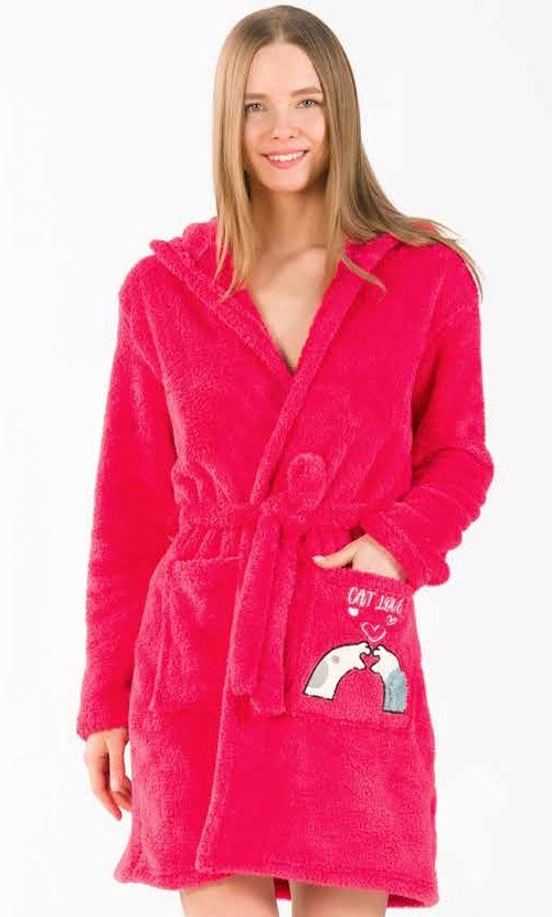 Yeni İnci Polar Cepli Sabahlık Kadın Pijama Takımı Yeni İnci 1771