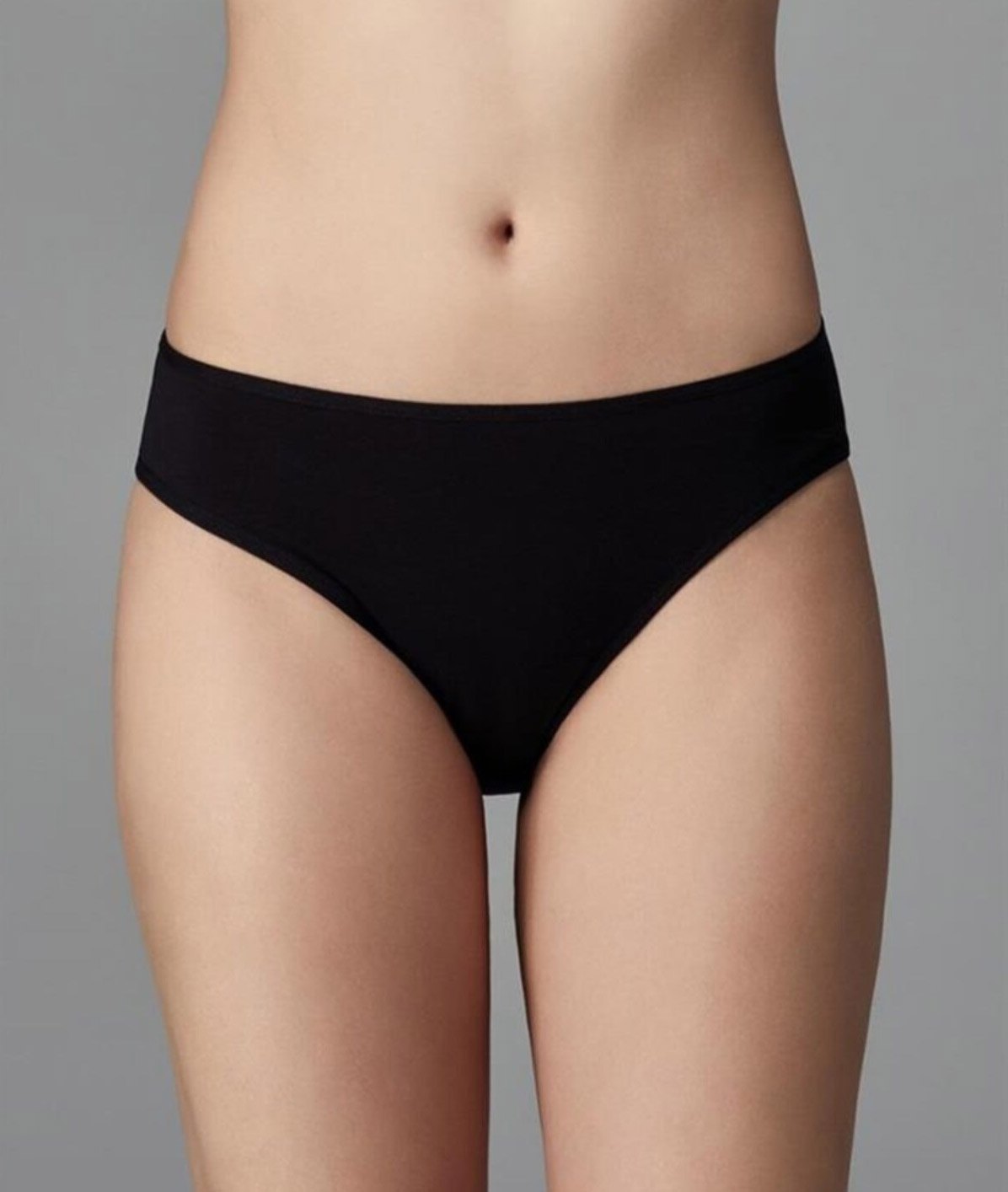 Yüksek Pamuk Oranı Dikişsiz Slip Külot  Eros 720 - Beyaz-Siyah-Ten