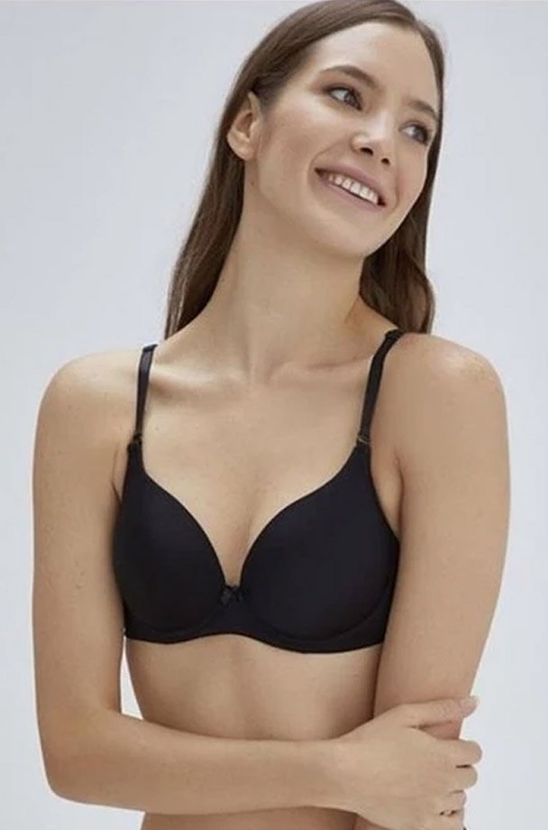 Yarı Push-Up Destekli Sütyen Eros 111 - Siyah