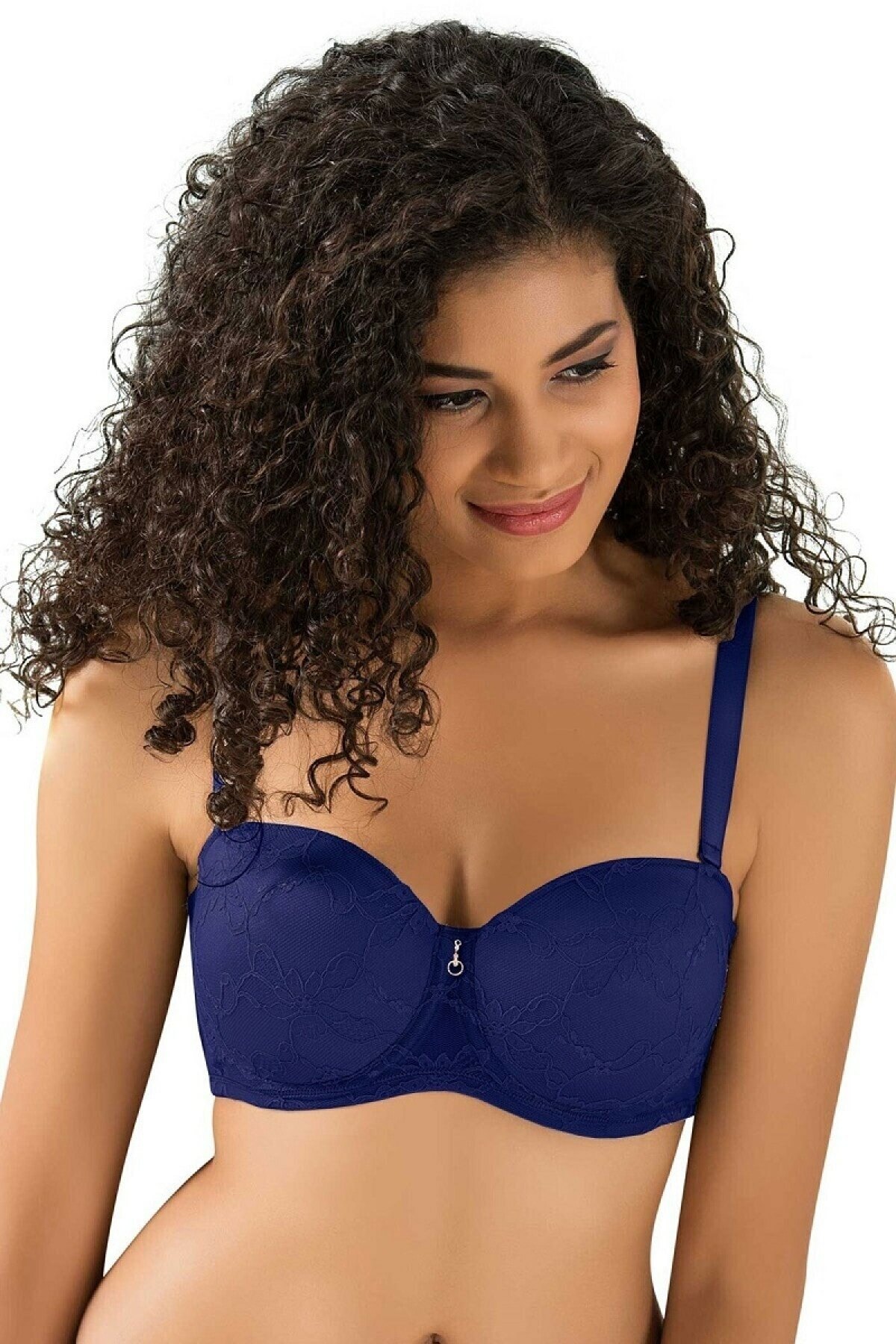 Dantel Kaplı Soft Sütyen Le Jardin 9350 - Lacivert
