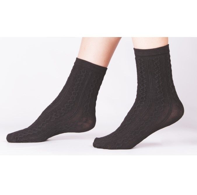 Düşük Denye Takviyeli Soket Çorap Daymod 1526001 - Siyah