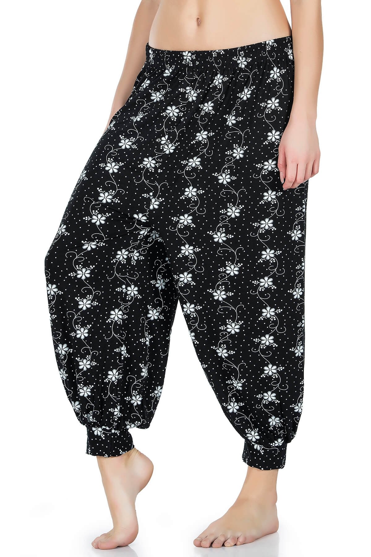 Desenli Nefes Alan Şalvar Somon Derya Kurşun 02 - Çok Renkli