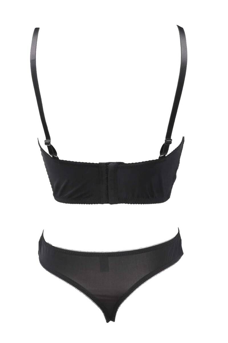 NBB Dantel Detaylı Desteksiz Bralet Sütyen Takımı NBB 4744 - Görsel 2