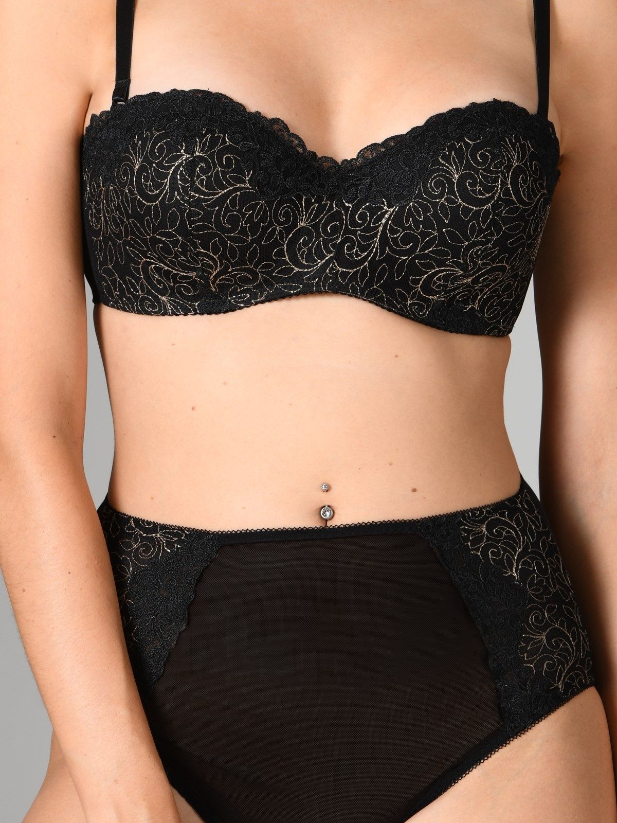 NBB Dantel Detaylı Desteksiz Sütyen Takımı NBB 4685 - Görsel 3