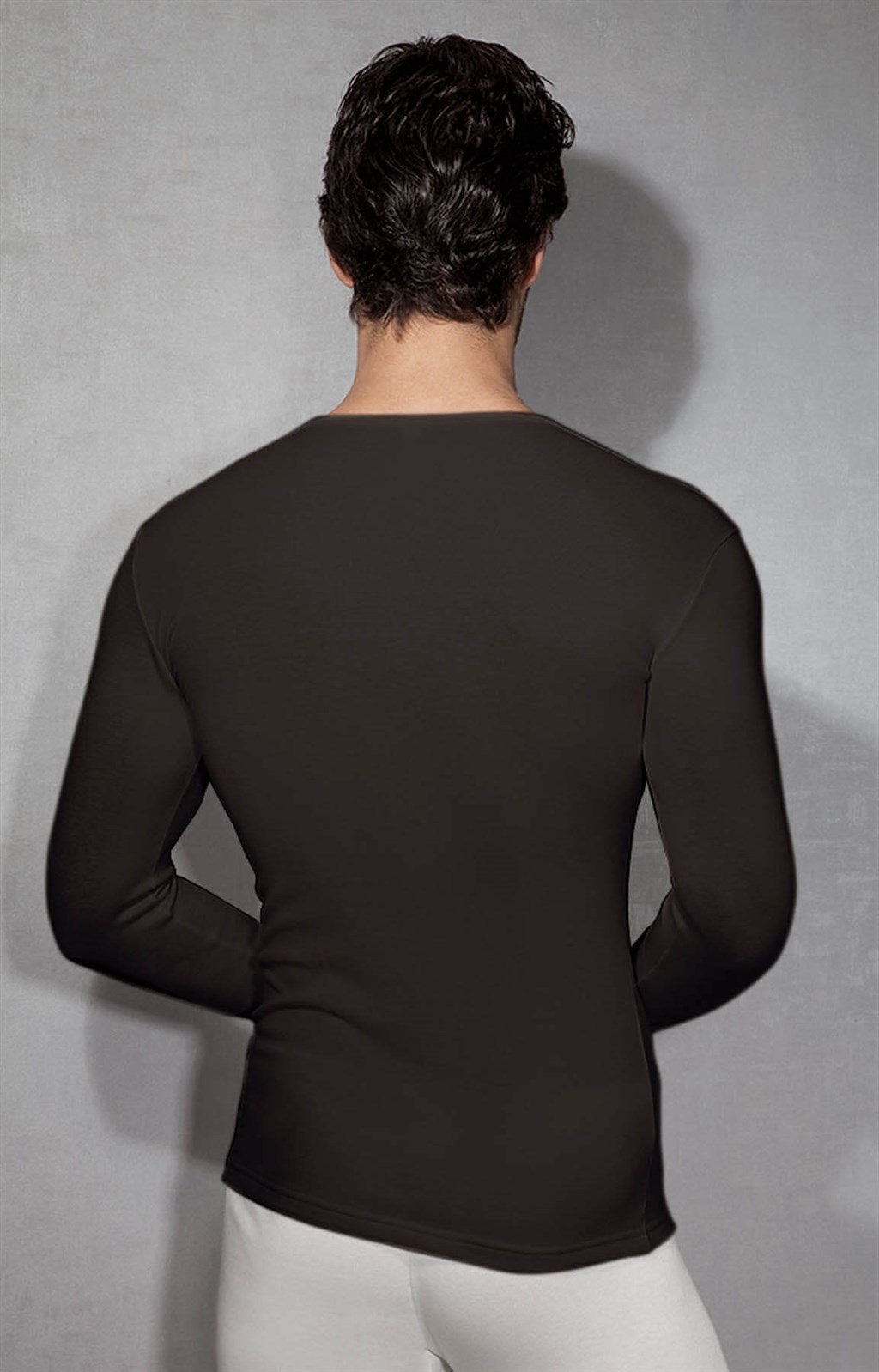 Fırçalı İç Yüzey Nem Transferi Erkek Termal Üst Doreanse 2965 - Siyah
