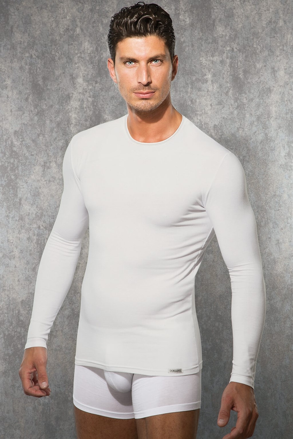Fırçalı İç Yüzey Nem Transferi Erkek Termal Üst Doreanse 2965 - Ekru