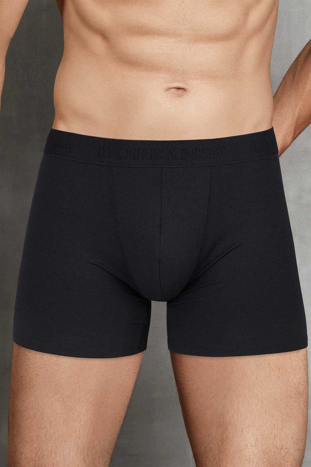 Fırçalı İç Yüzey Normal Paça Termal Boxer Doreanse 1905 - Siyah