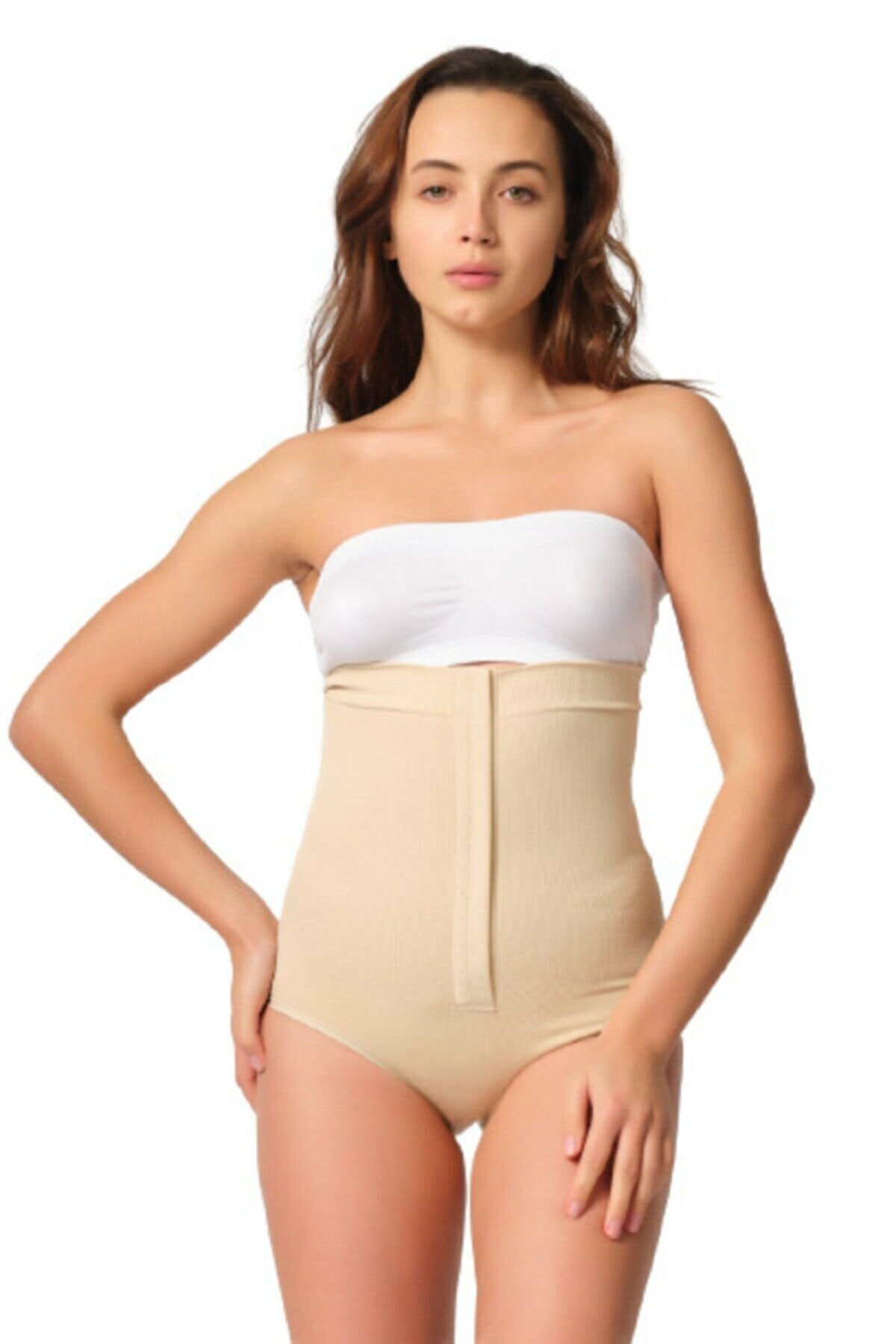Bel Destekli Kompresyonlu Korse Emay 2088 - Ten