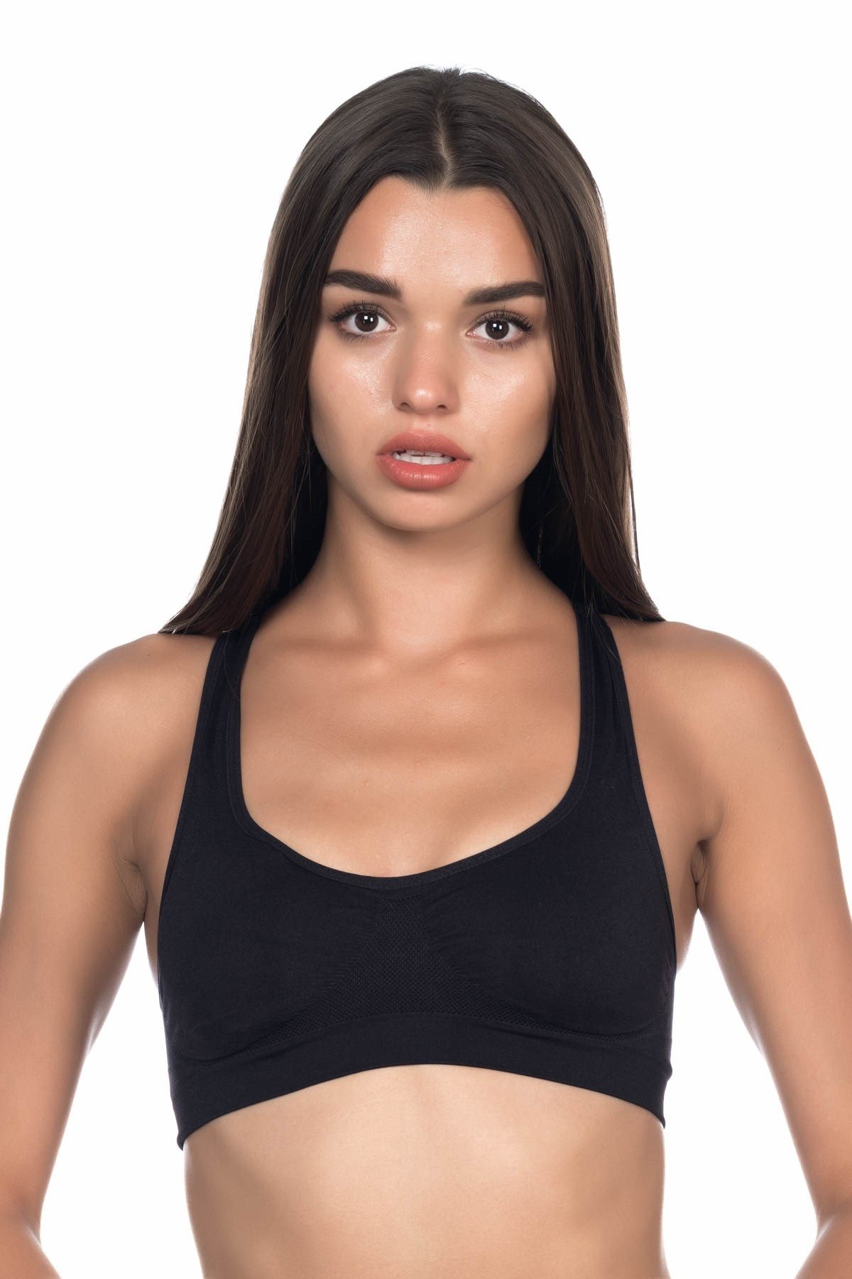 Dikişsiz Toparlayıcı Tam Kap Sütyen Emay 4025 - Siyah