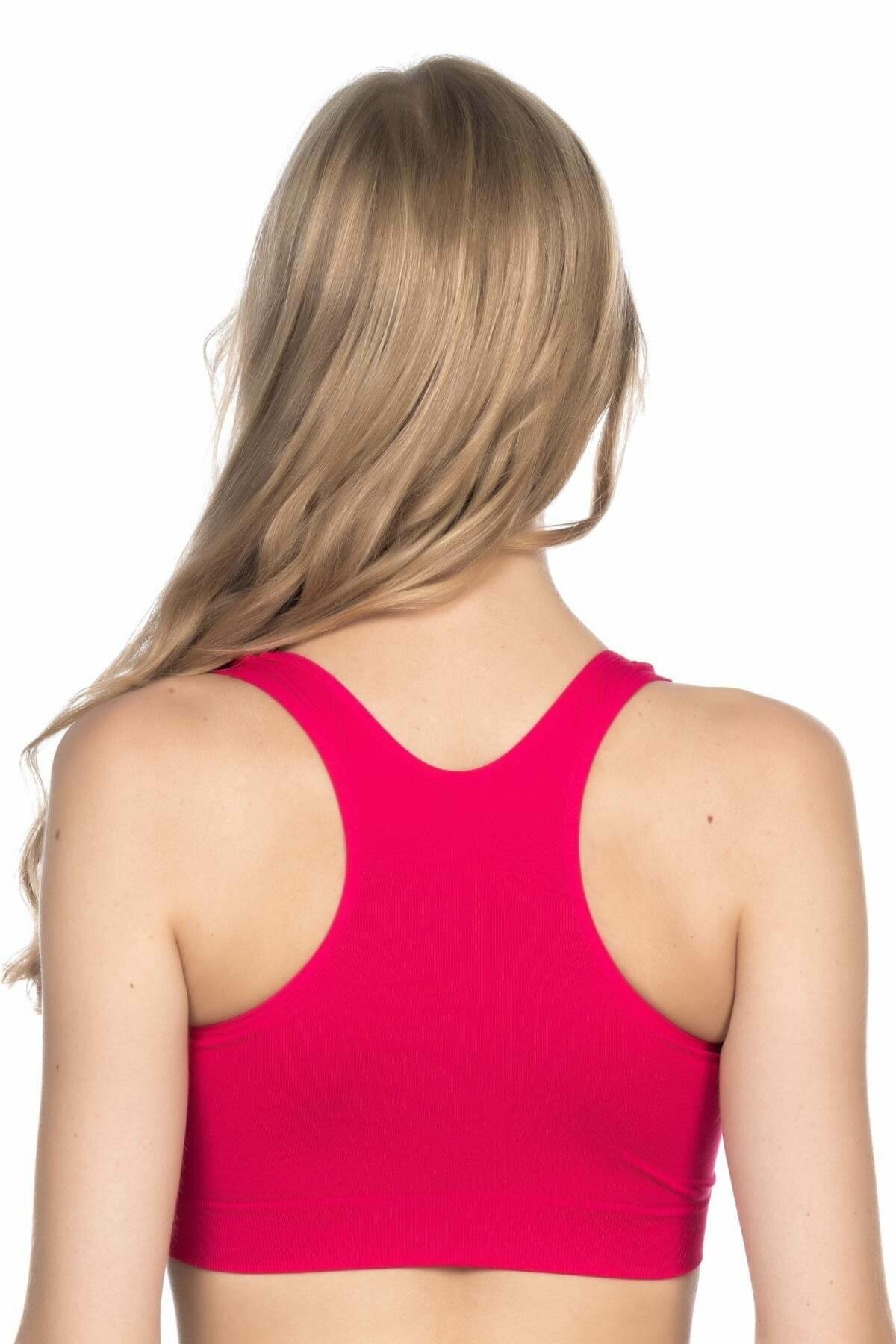 Dikişsiz Sporcu Büstiyer Emay 4001 - Mürdüm