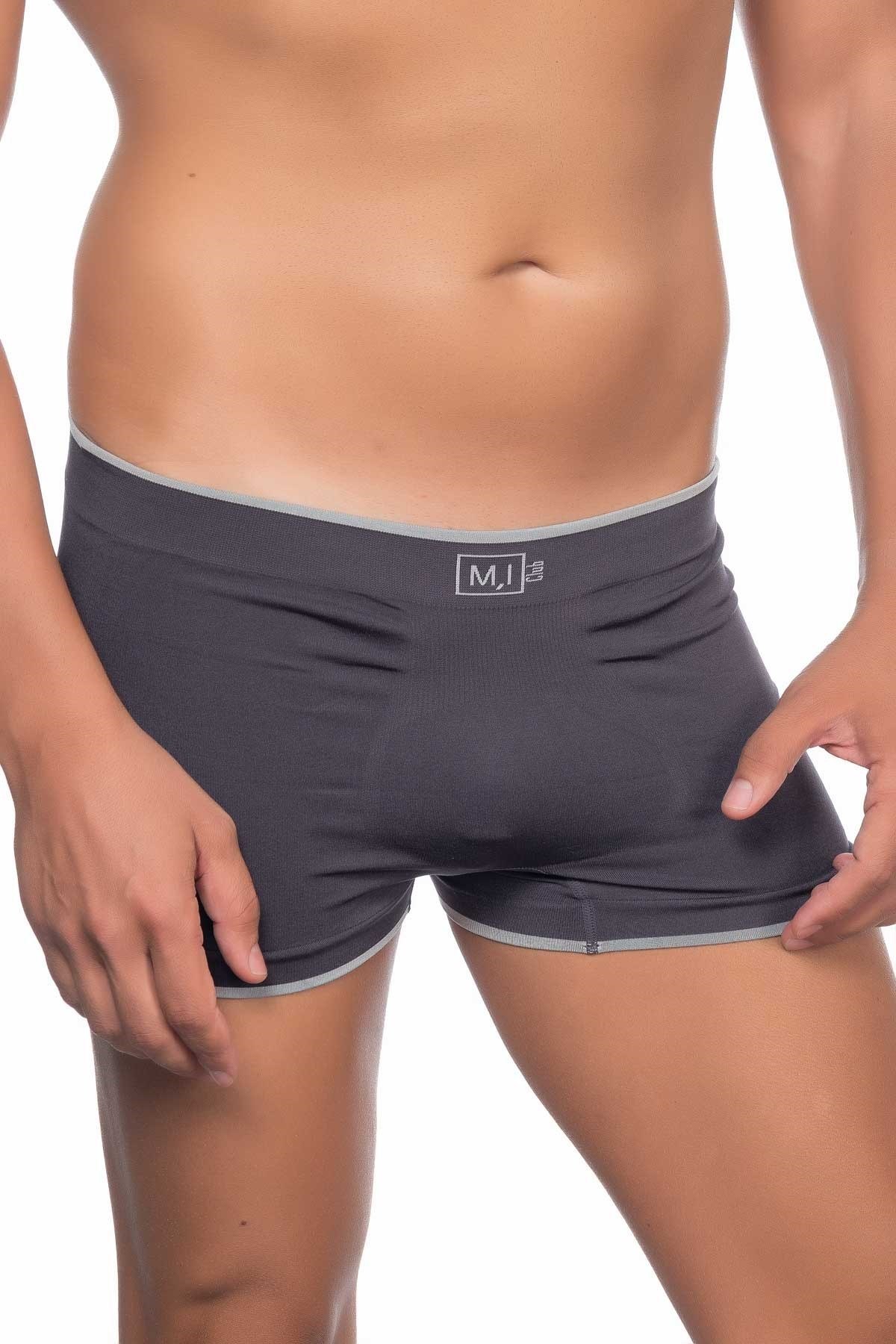 Esnek Bel Lastiği ve Modal Kumaşlı Boxer Emay 2103 - Antrasit