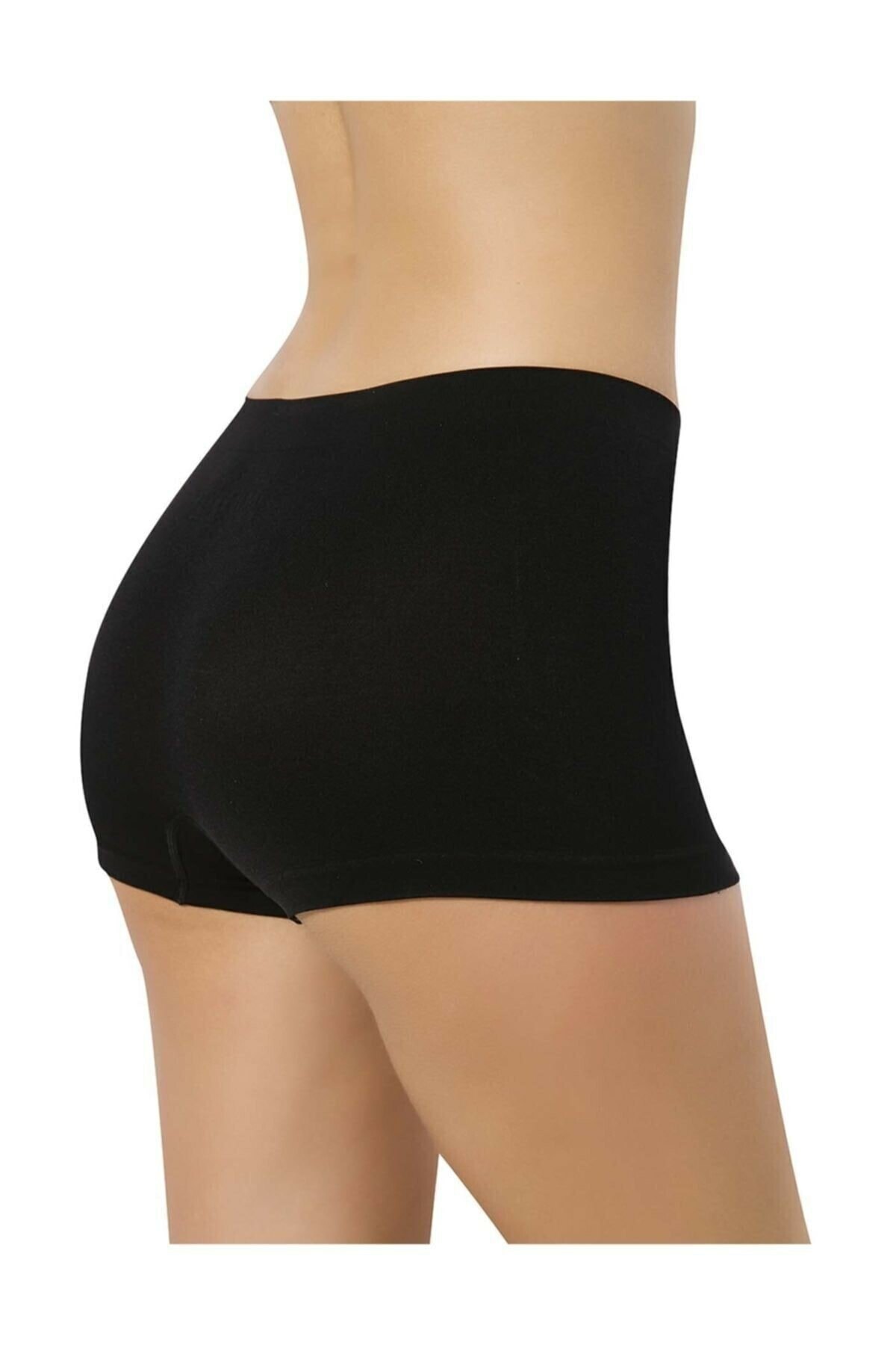 Dikişsiz Yapı ve Kompresyon Özellikli Boxer Korse Emay 3000 - Siyah