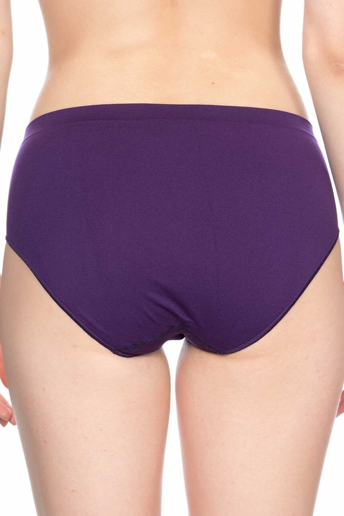 Dikişsiz Yüksek Bel Korse Poliamid Elastan Emay 3002 - Mor