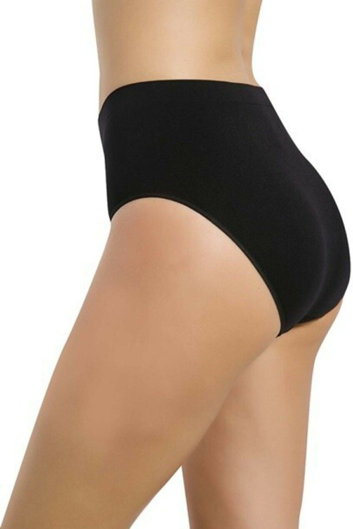 Dikişsiz Yüksek Bel Korse Poliamid Elastan Emay 3002 - Siyah