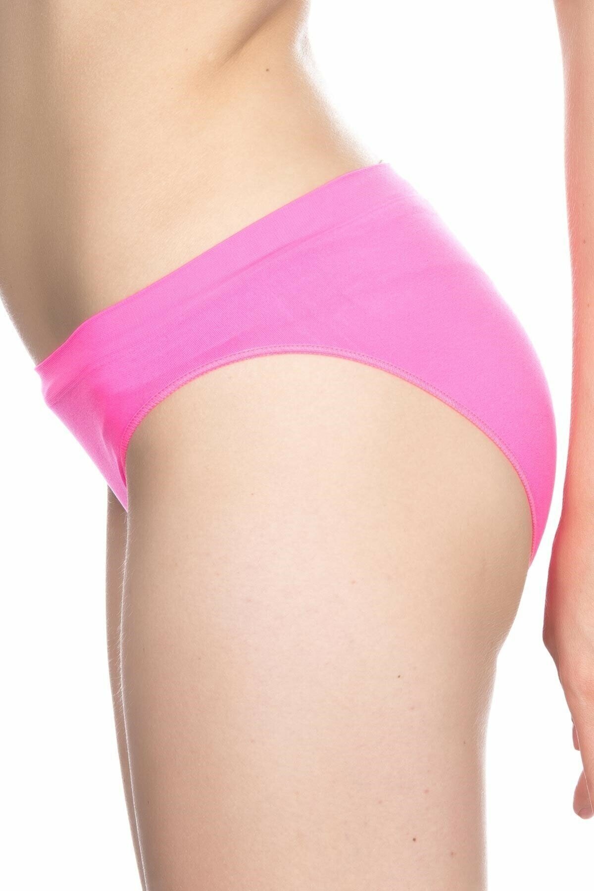Dikişsiz Yüksek Bel Slip Korse Emay 3001 - Fuşya
