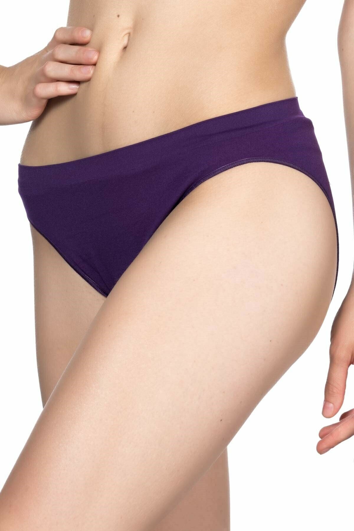 Dikişsiz Yüksek Bel Slip Korse Emay 3001 - Mor