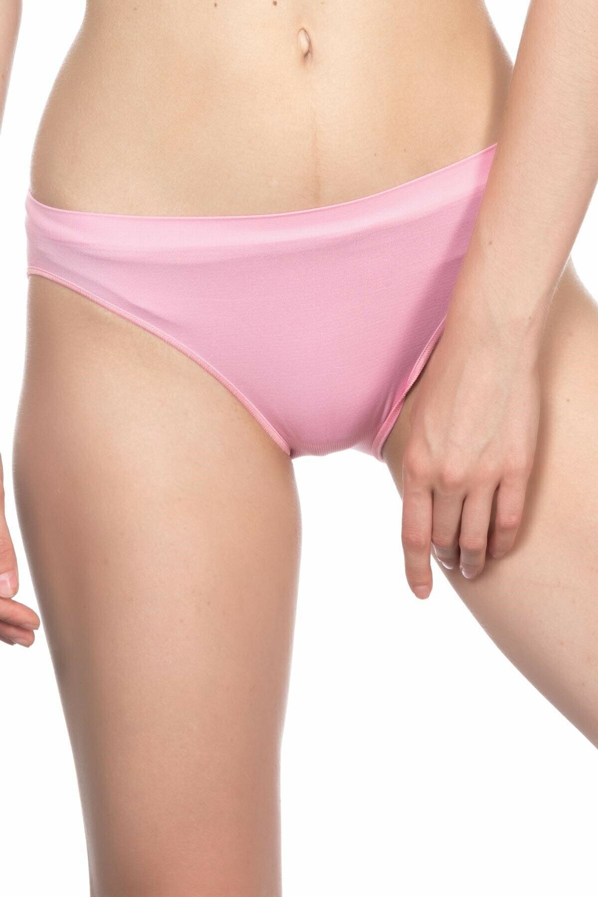 Dikişsiz Yüksek Bel Slip Korse Emay 3001 - Pembe