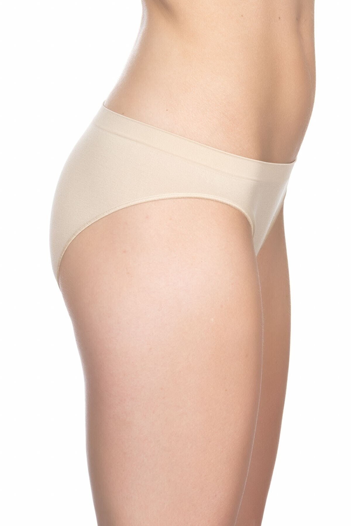 Dikişsiz Yüksek Bel Slip Korse Emay 3001 - Ten