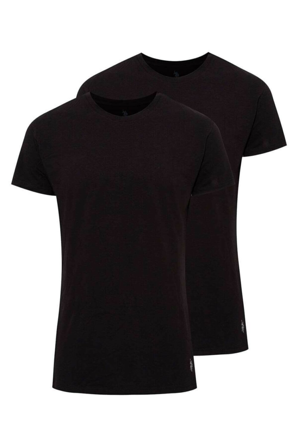 Pamuklu Esnek Kısa Kol Atlet Erkek Us. POLO Assn. 80197 - Siyah