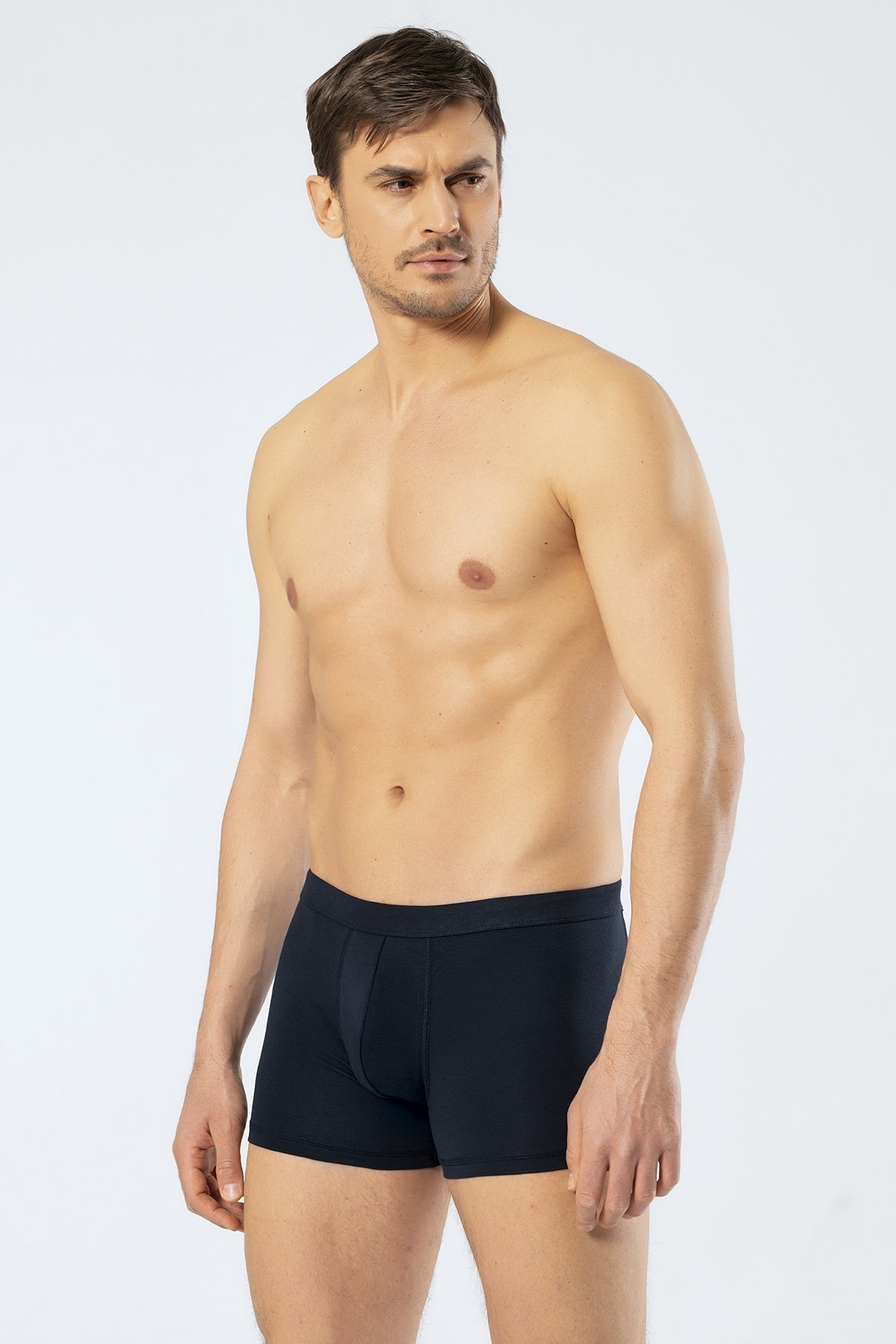 Likralı Esnek Bel Boxer Cacharel 1335 - Lacivert