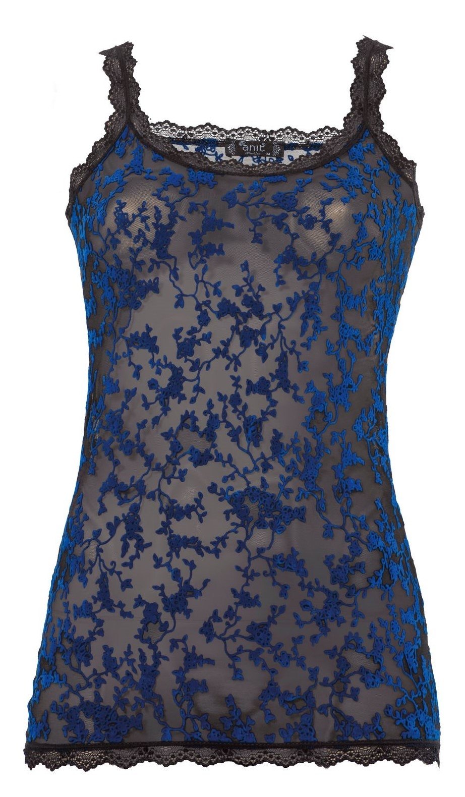 Flok Desenli Pamuklu Atlet Kadın Anıt 2858 - Saks