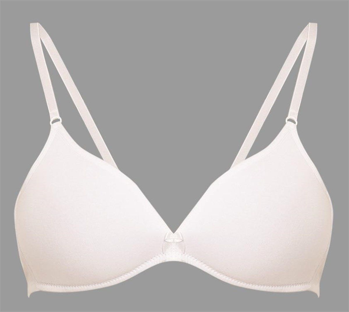 Balensiz Yapı Yumuşak Alıştırma Sütyeni NBB 3493 - Beyaz