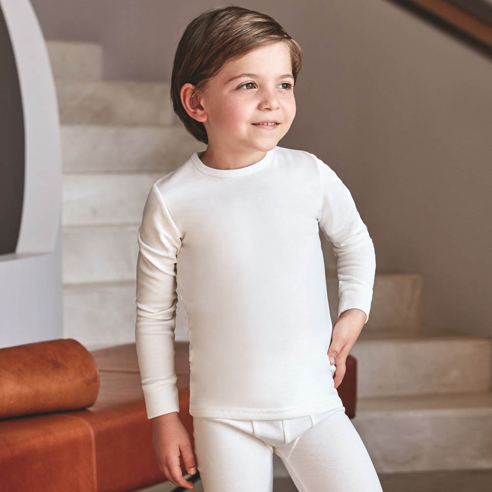Goldenbay Unisex Çocuk Uzun Kollu İçlik Termal 2536 - Ekru