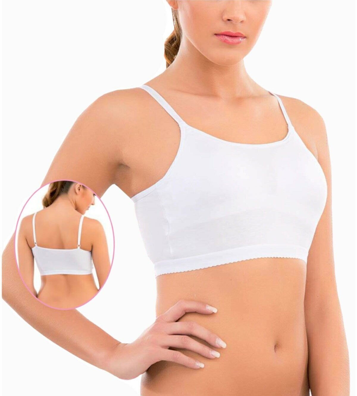 Balensiz Dantel Detaylı Büstiyer İMER 1258 - Beyaz