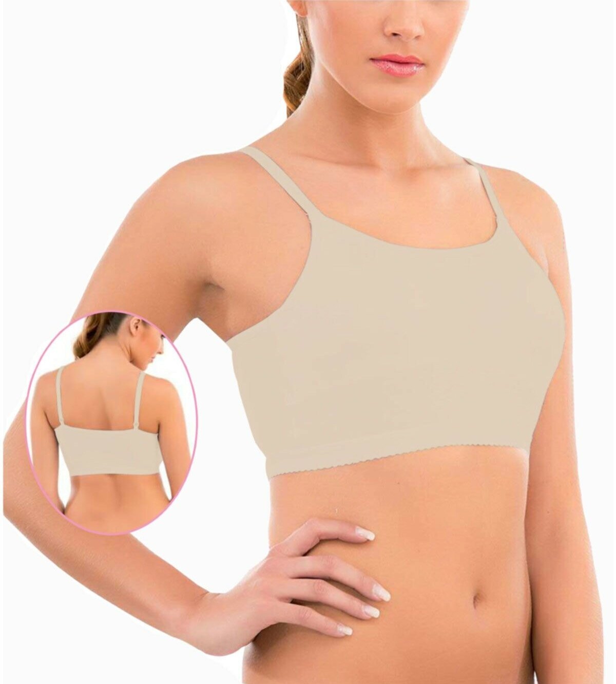 Balensiz Dantel Detaylı Büstiyer İMER 1258 - Ten