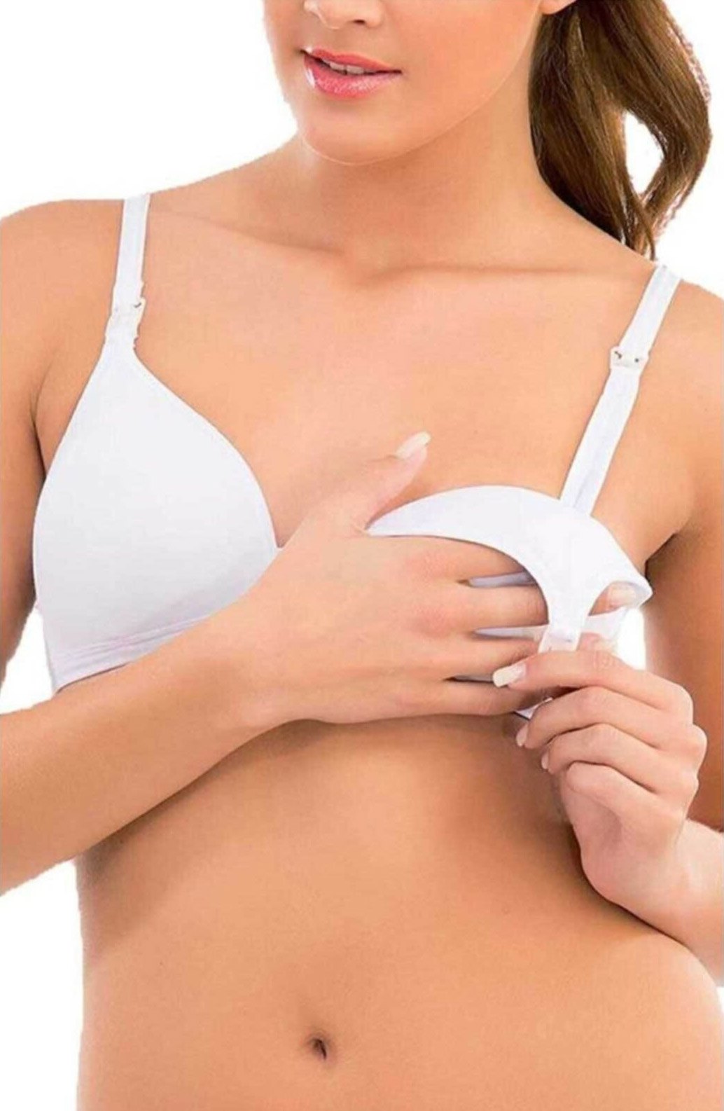 Pamuklu Astar Emzirme Sütyeni İMER 2245 - Beyaz