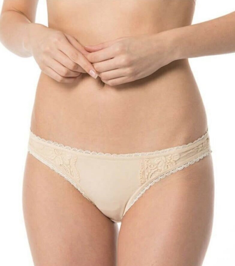 Dikişsiz Pamuklu Slip Külot İMER 4350 - Krem