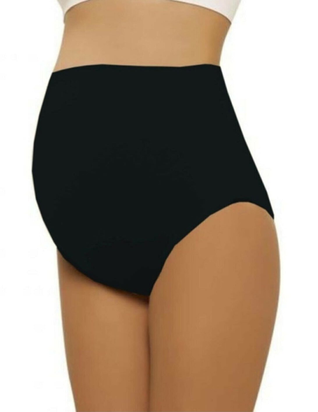 Pamuklu Karın Altı Destekli Hamile Külot İMER 4700 - Siyah