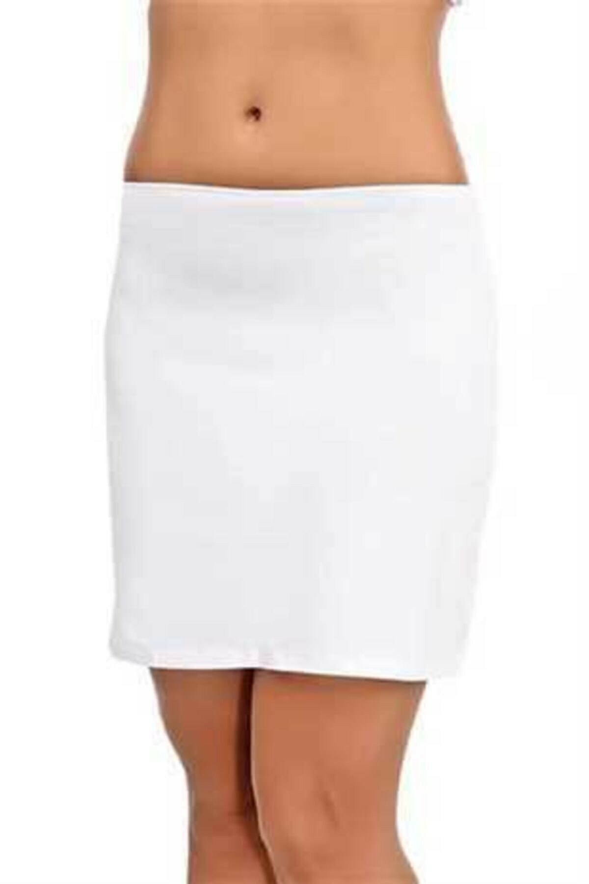 Modal Kaygan Kısa Jüpon İMER 5002 - Beyaz