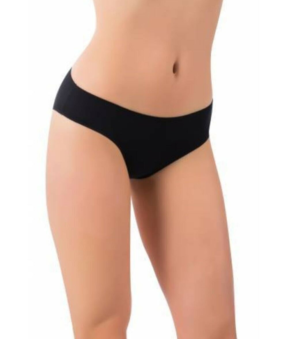 Modal Pamuklu Dikişsiz Slip Külot İMER 5010 - Siyah