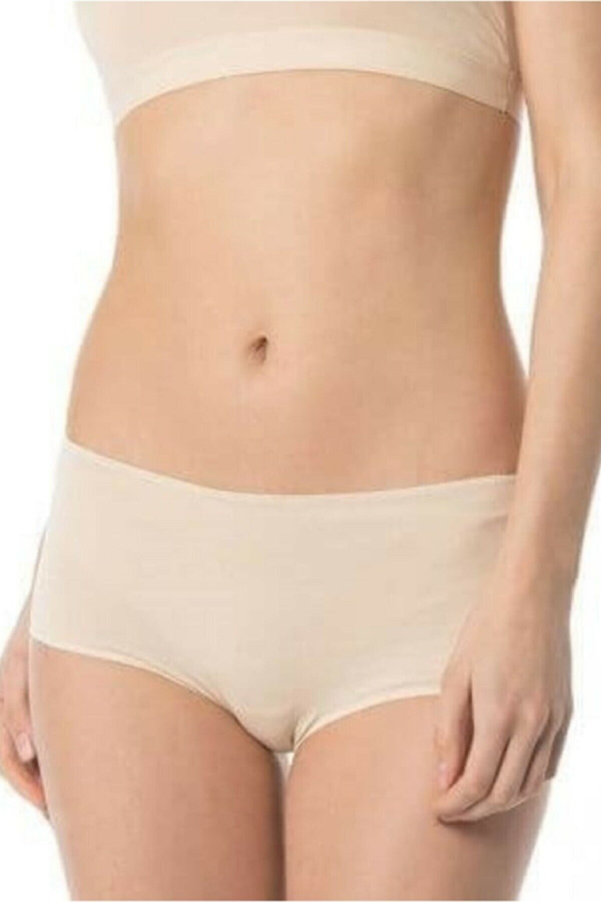 İz Yapmayan Lazer Kesim Modal Slip Külot İMER 5015 - Ten