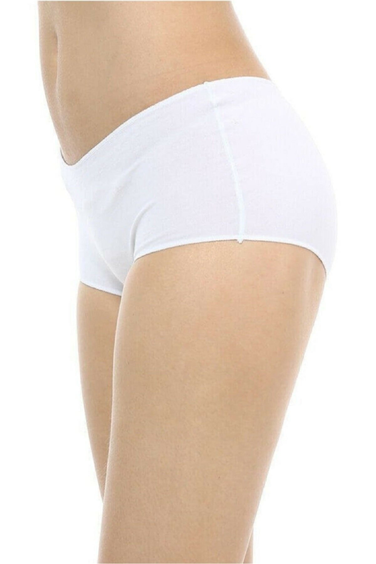 İz Yapmayan Lazer Kesim Modal Slip Külot İMER 5015 - Beyaz