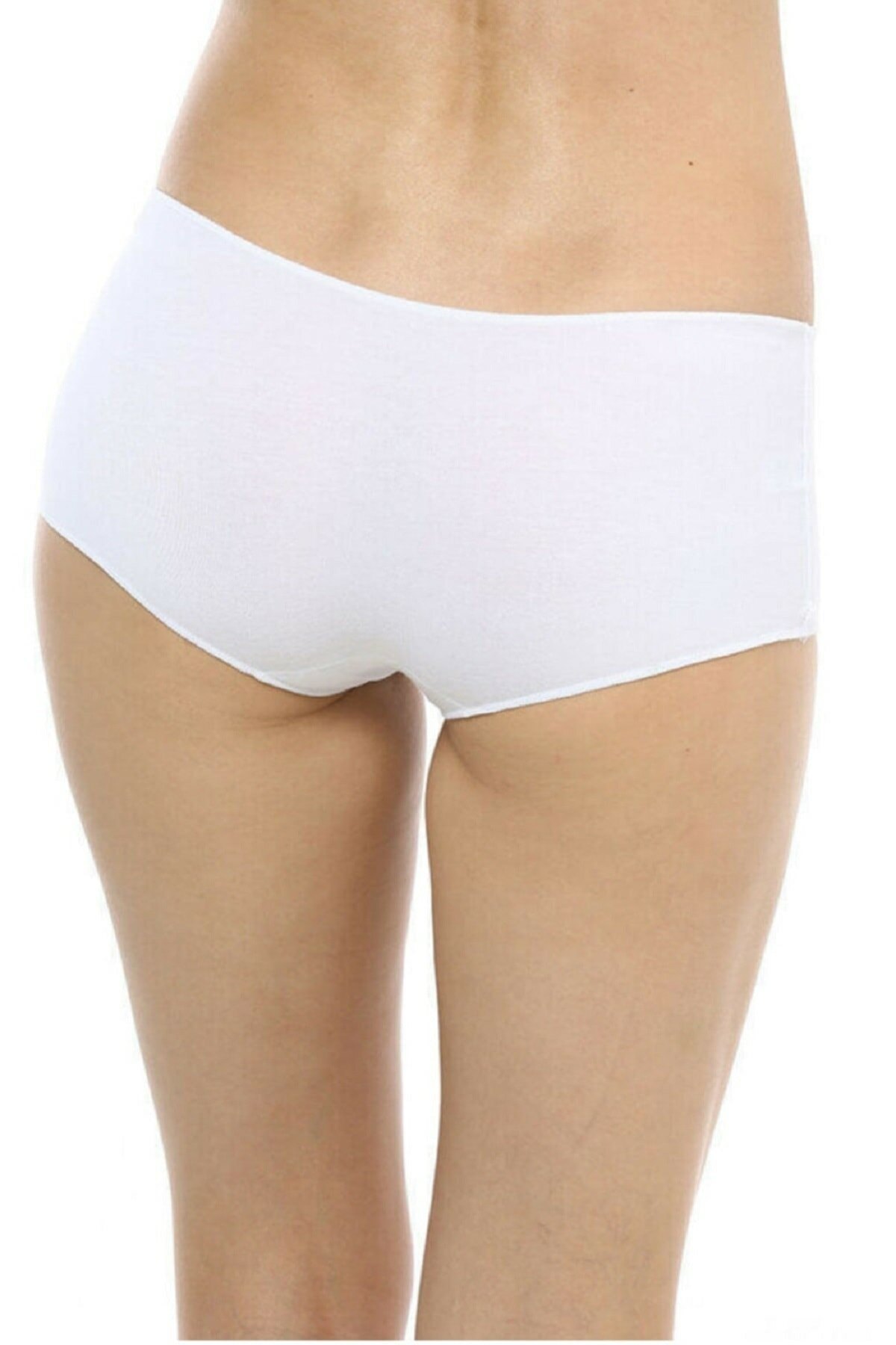 İz Yapmayan Lazer Kesim Modal Slip Külot İMER 5015 - Beyaz