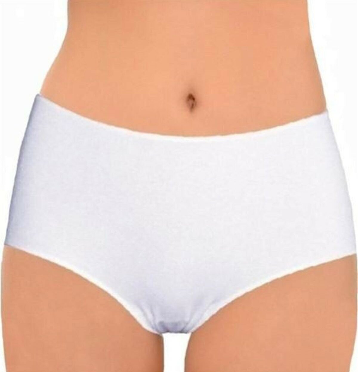 İz Yapmayan Lazer Kesim Modal Slip Külot İMER 5015 - Beyaz