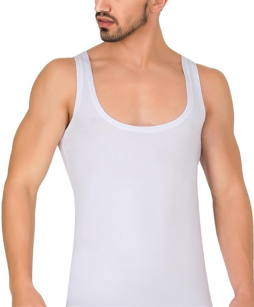 Pamuklu Ribana Kesim Korse Atlet İMER 511 - Beyaz